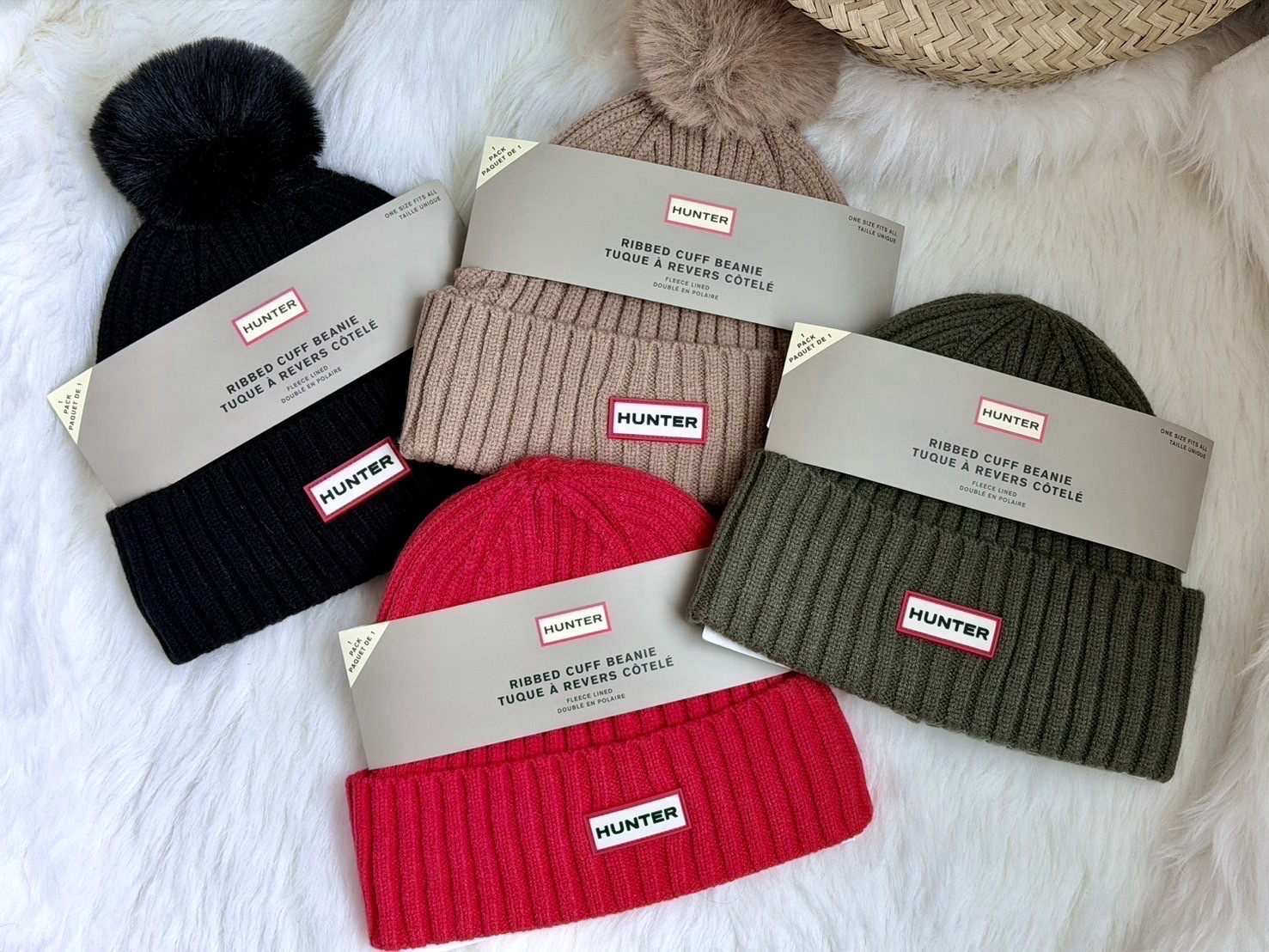 Hunter 針織鋪棉毛帽