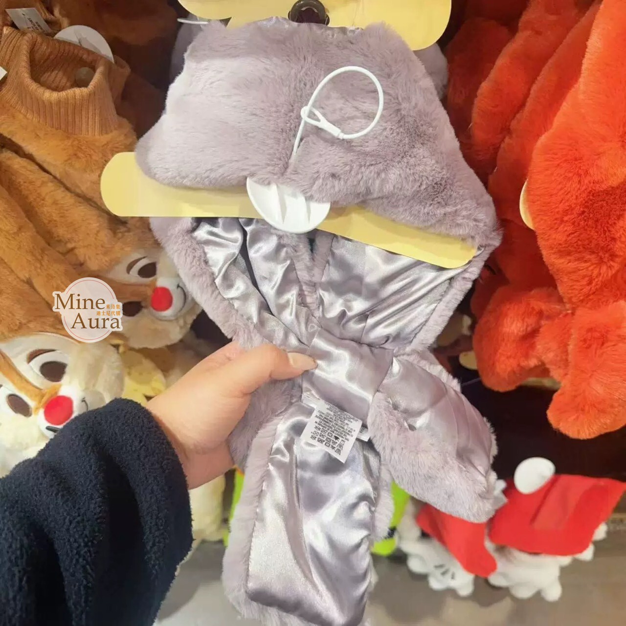 哈茱蒂 Judy 兔 絨毛大頭 蝴蝶結 造型圍巾 圍脖 動物方城市 Zootopia -上海迪士尼樂園