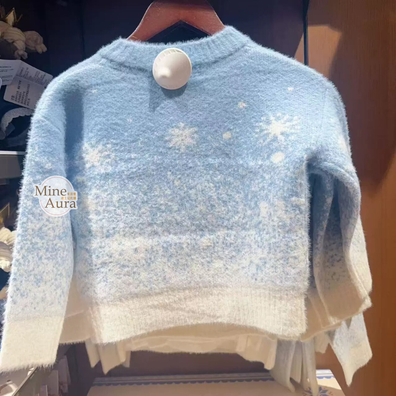 冰雪奇緣 Frozen 可愛系列 艾莎 Elsa 圖案 兒童 毛衣 上衣 -上海迪士尼樂園