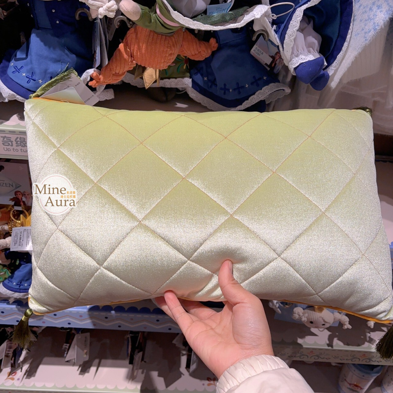 冰雪奇緣 Frozen 可愛系列 艾莎 Elsa 安娜Anna 圖案 造型 抱枕 靠墊 枕頭 -上海迪士尼樂園