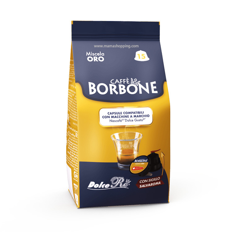BORBONE Gold Blend 香濃意式咖啡膠囊 (15 杯裝) - 兼容 Dolce Gusto