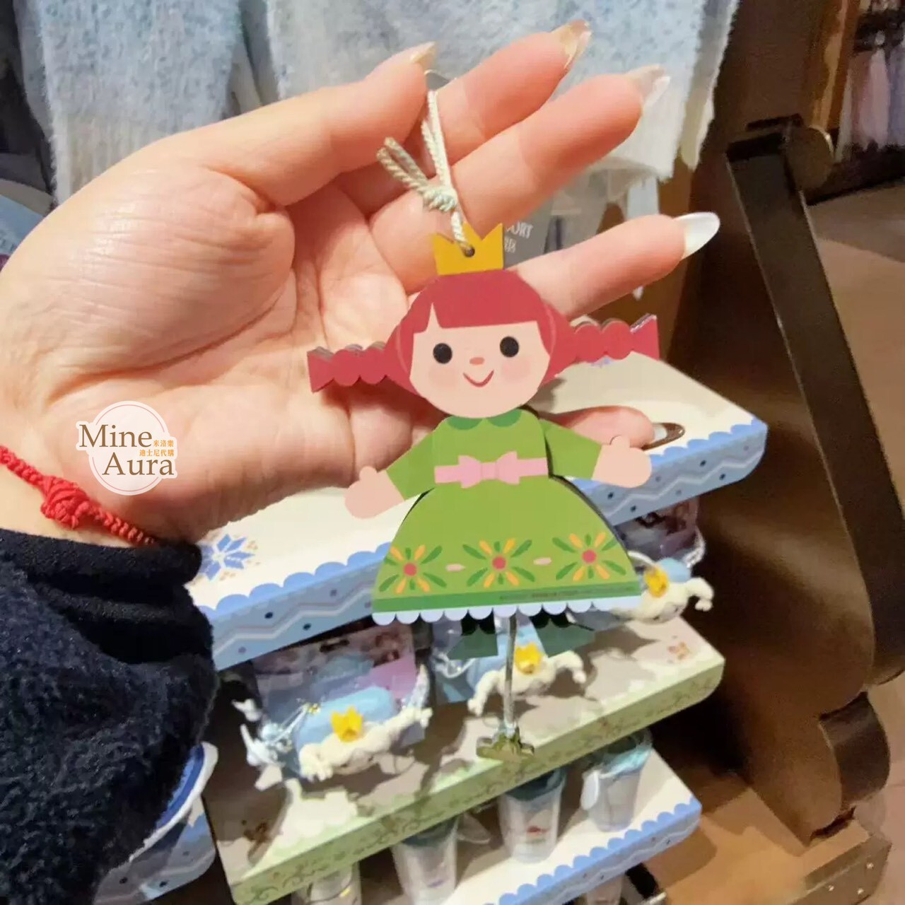 冰雪奇緣 Frozen 可愛系列 艾莎 Elsa 安娜Anna 雙面設計 圖案 掛飾 擺飾品 -上海迪士尼樂園