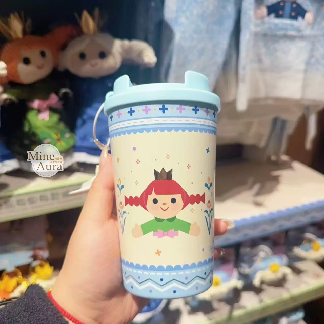 冰雪奇緣 Frozen 可愛系列 艾莎 Elsa 安娜Anna 圖案 水杯 隨行杯 -上海迪士尼樂園