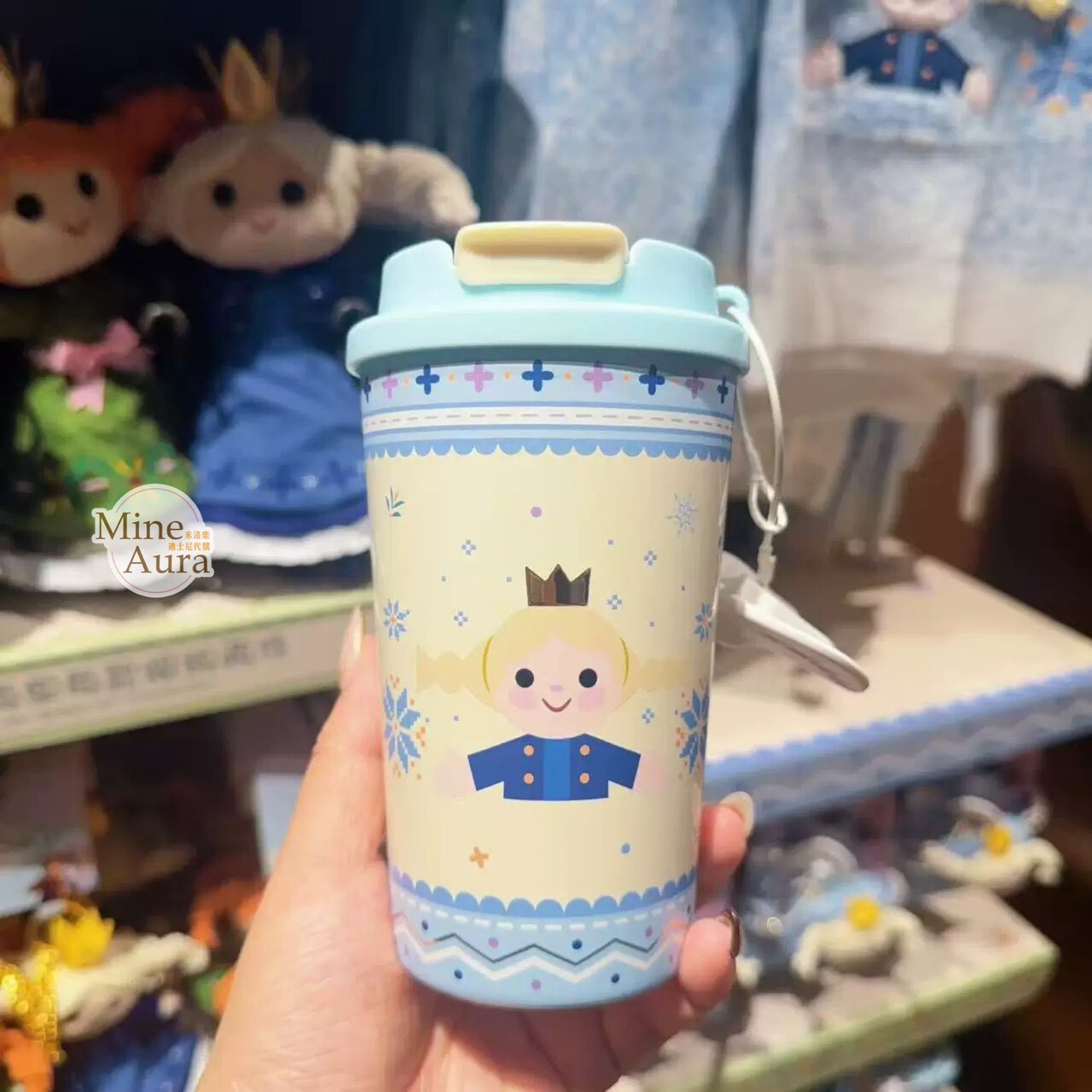 冰雪奇緣 Frozen 可愛系列 艾莎 Elsa 安娜Anna 圖案 水杯 隨行杯 -上海迪士尼樂園