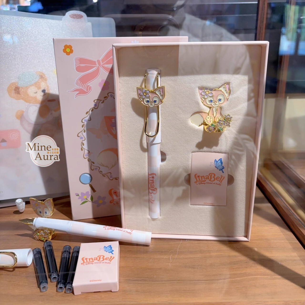 玲娜貝兒 Lina bell 圖案 鋼筆 套裝禮盒 文具用品 -上海迪士尼樂園