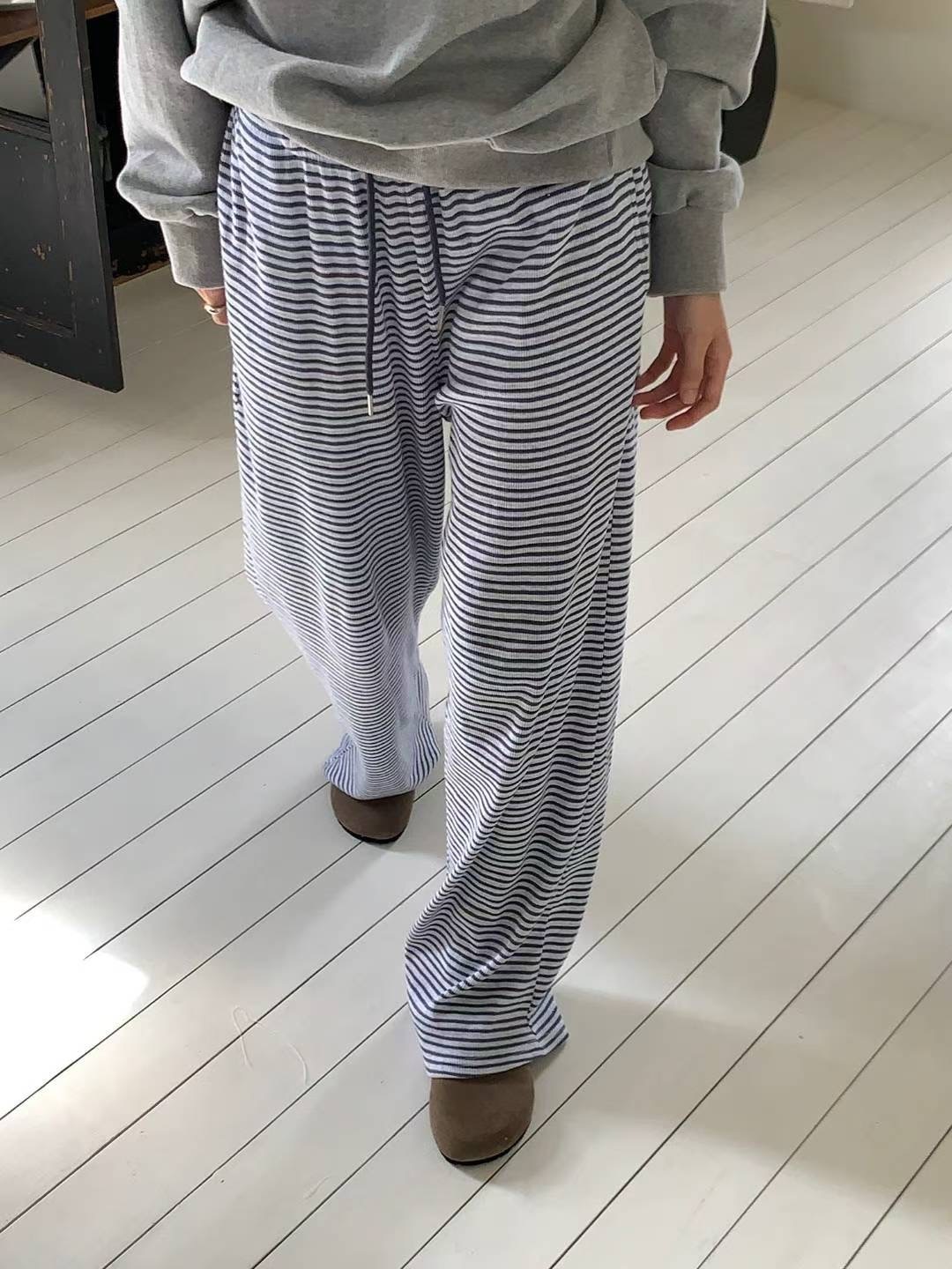 #228N642 馬上出門，橫間橡筋腰舒服褲