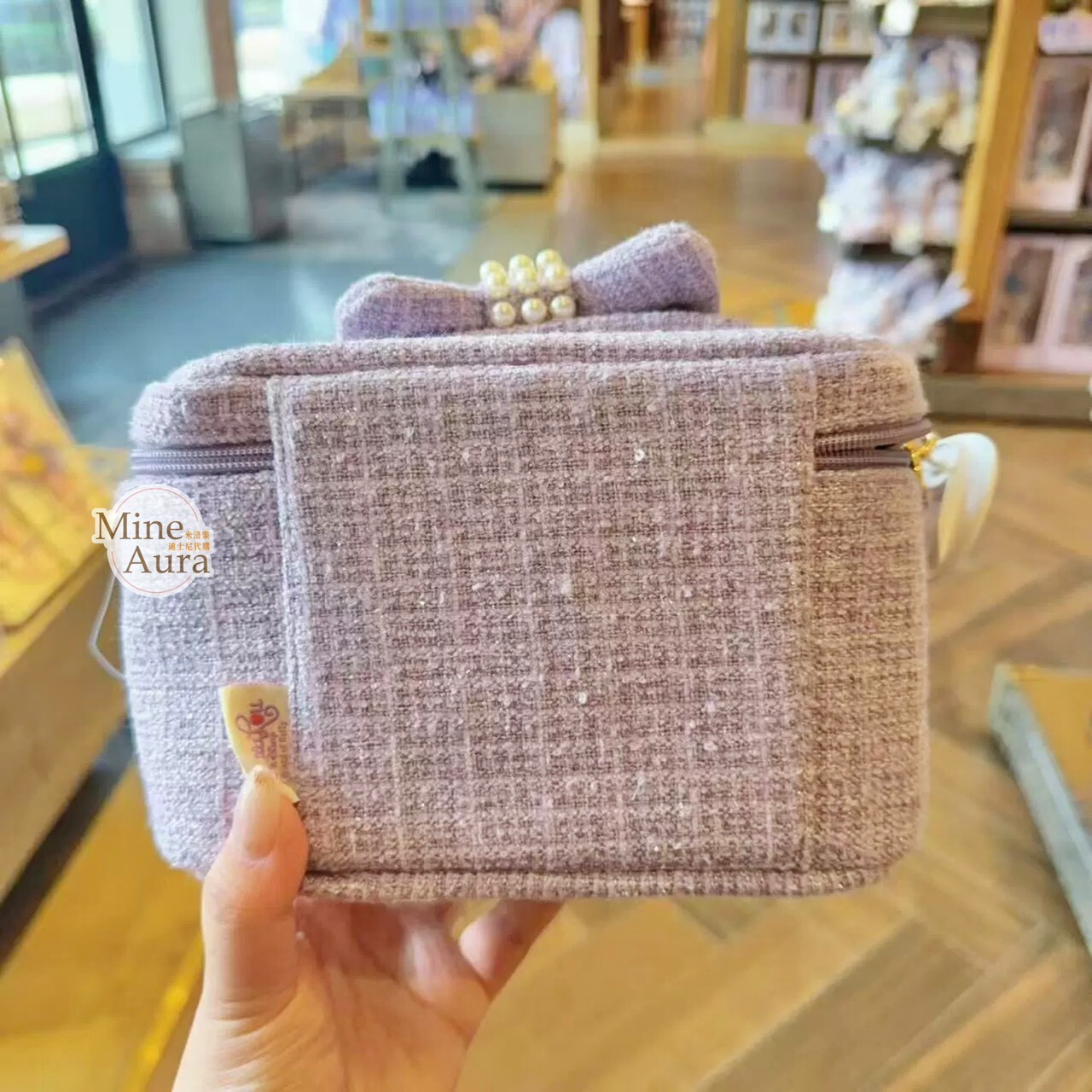 史黛拉露 星黛露 StellaLou 絨毛大頭造型 手提 鏈條 斜背 小包 -上海迪士尼樂園