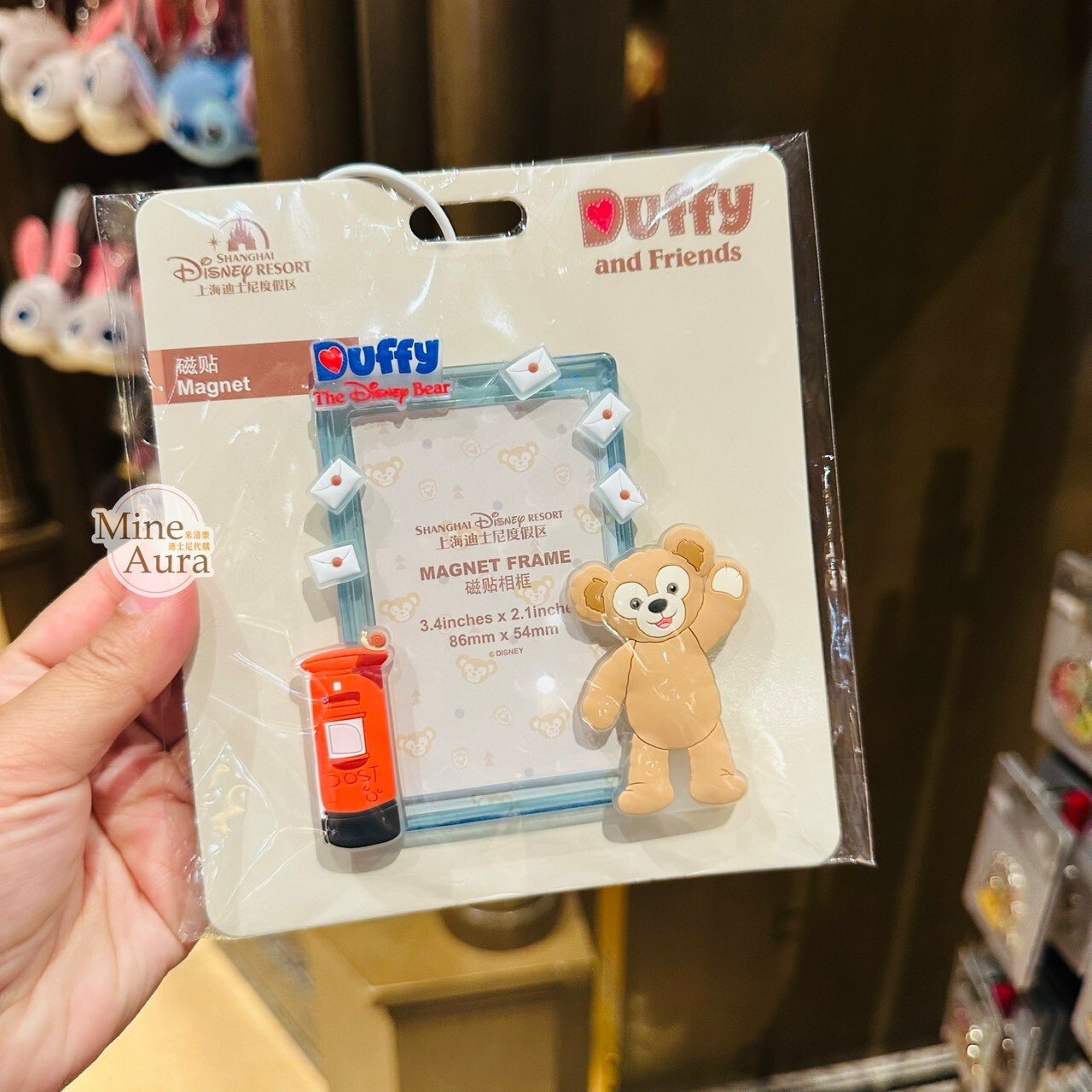 達菲 Duffy 郵筒 站姿 造型 磁鐵 相框 -上海迪士尼樂園