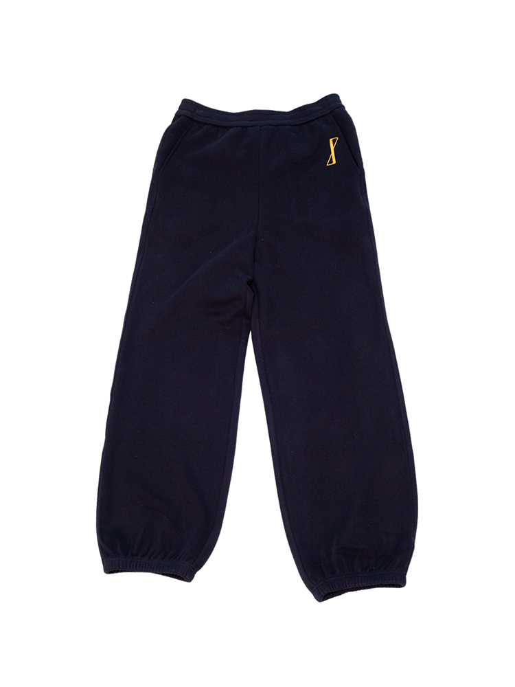 Navy Feather Arrow Knit Pants