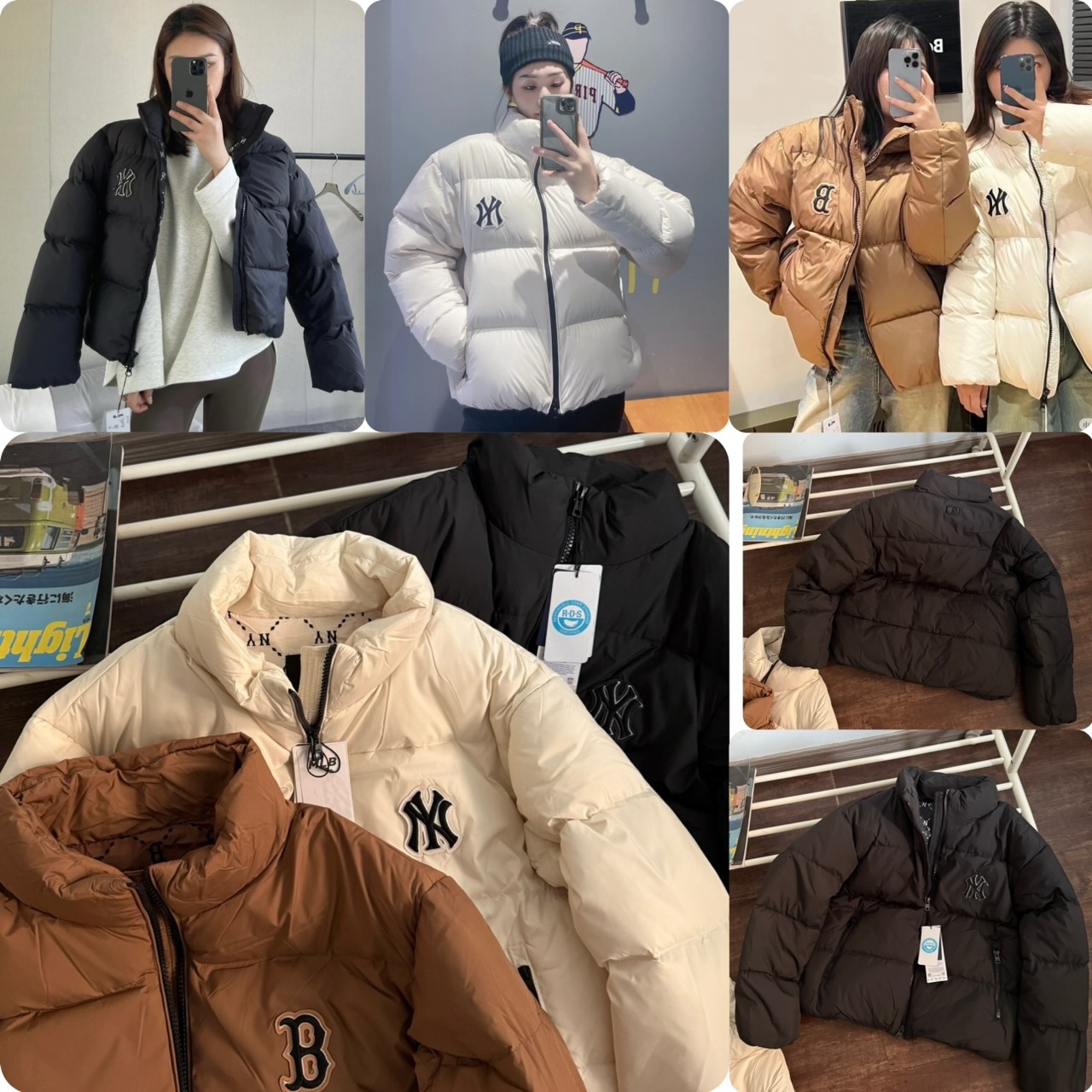 MLB 企領羽絨短款長袖外套- 2502739