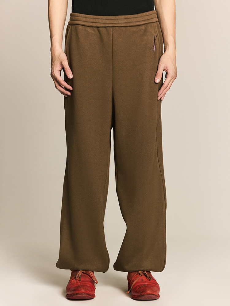 Khaki Feather Arrow Knit Pants