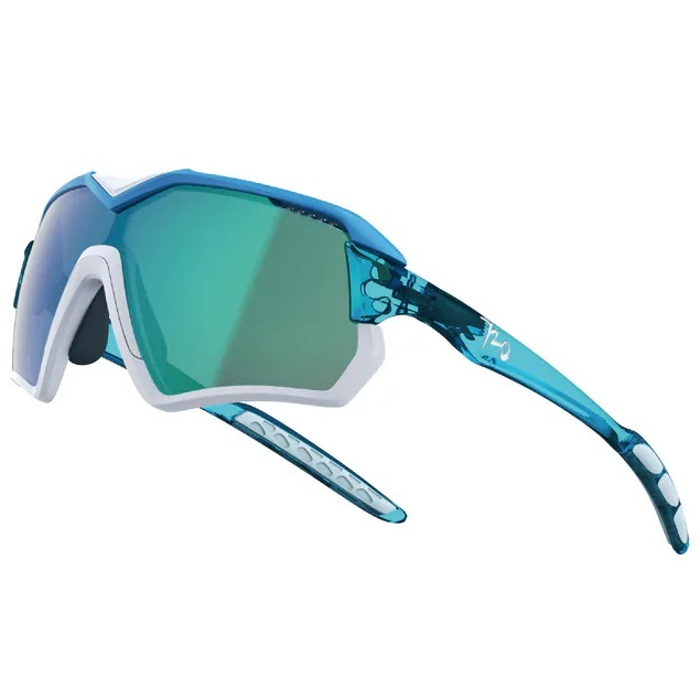 【720】V HiColor運動太陽眼鏡(B411-8-HC#透明青綠/HC紫綠片)#台灣製