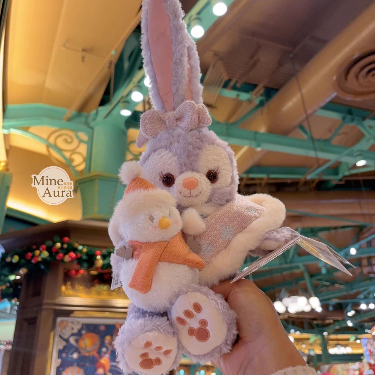 冰雪冬日 史黛拉露 星黛露 StellaLou 抱雪人 造型 娃娃 玩偶 -上海迪士尼樂園