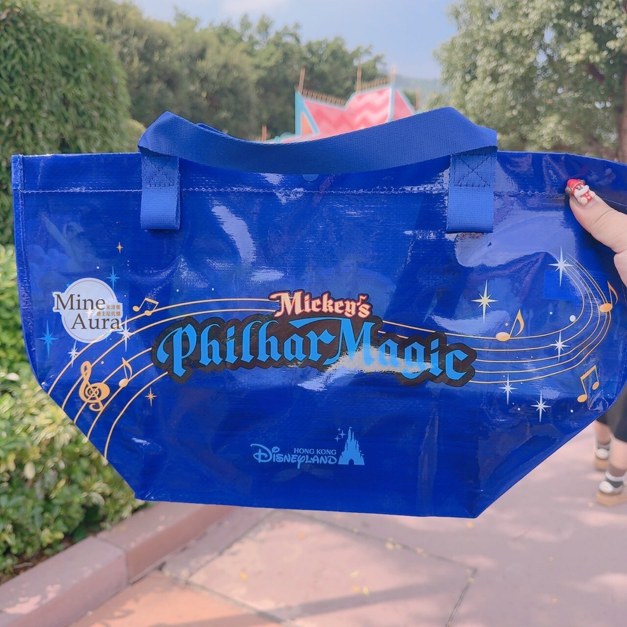 米奇 Mickey 米奇幻想曲 philhar magic 圖案 S號 購物袋 提袋 環保袋 -香港迪士尼樂園