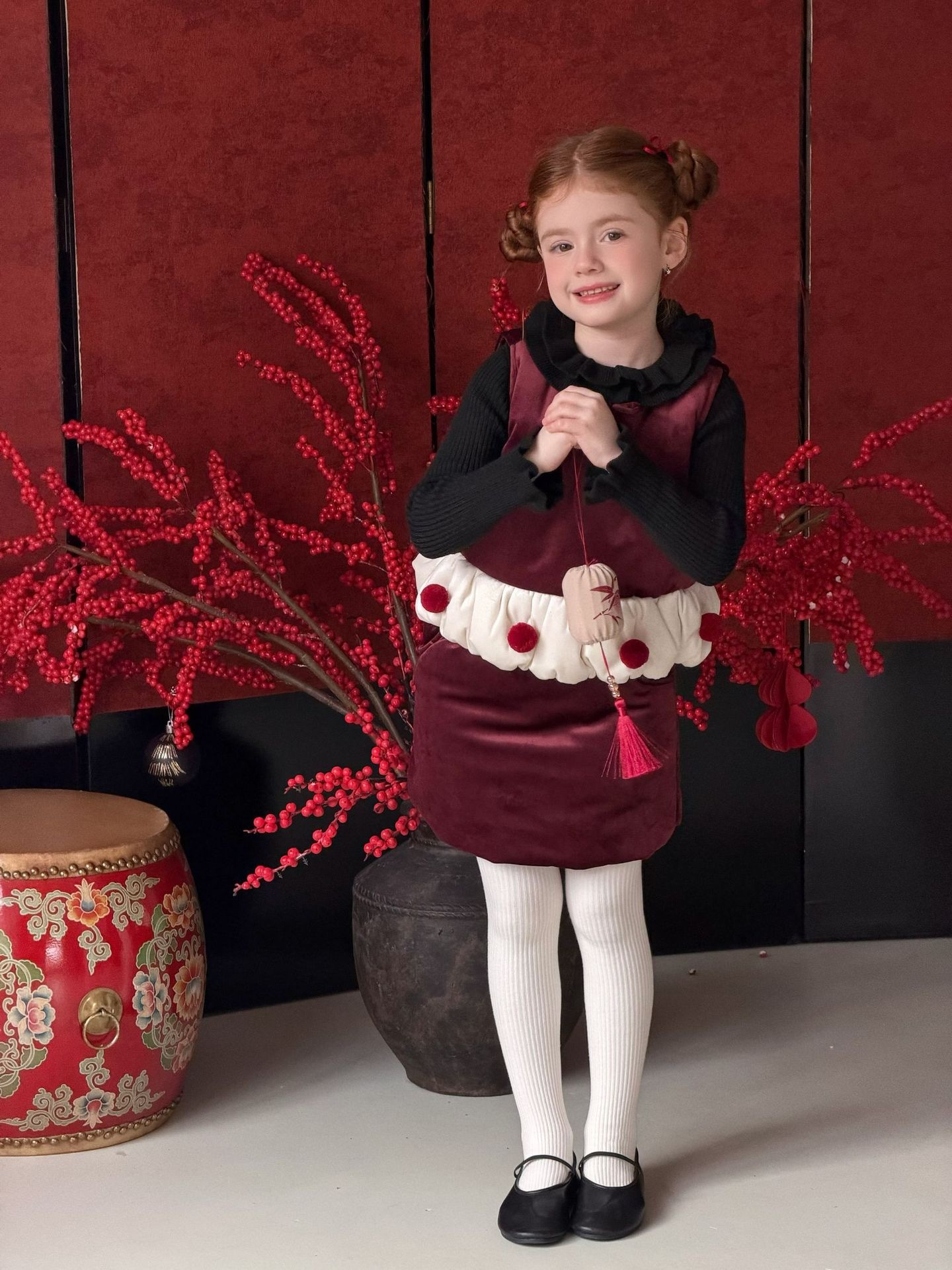 哩咕哩咕絲絨球球套裝