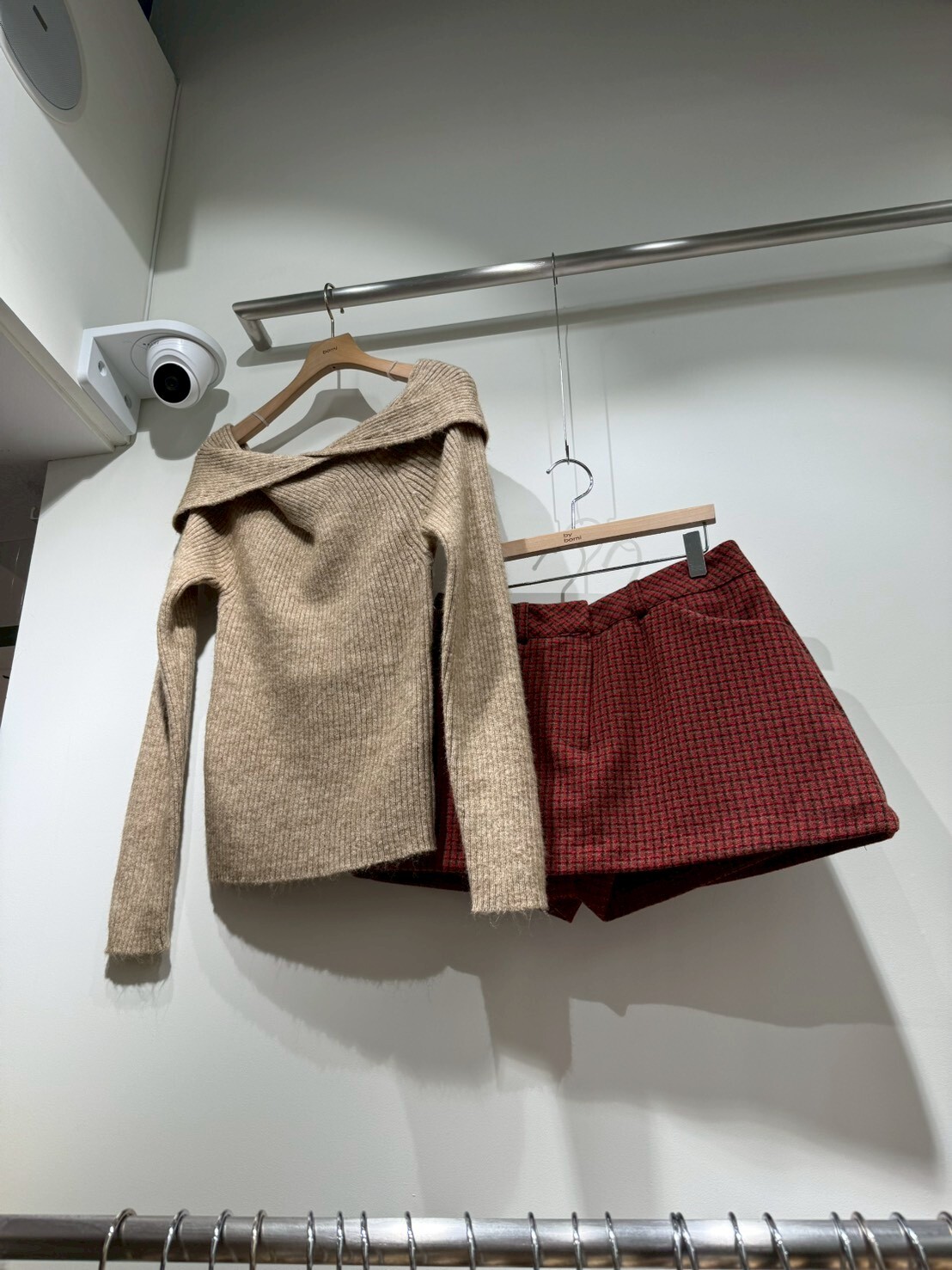 BM5341 格紋短裙褲