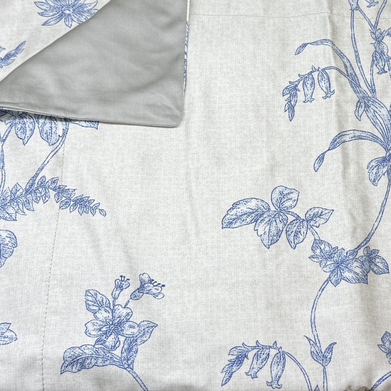 80支天絲+棉 床包兩用被組  | 藍花 6301