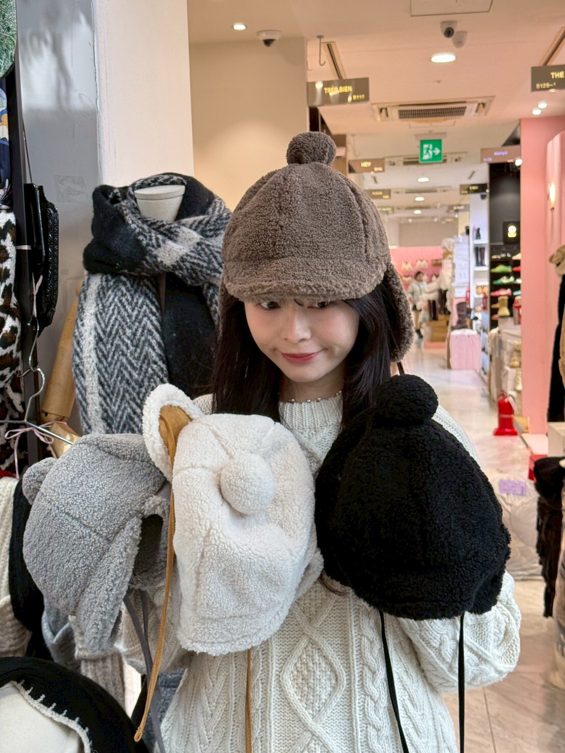 BN5333 羊羔毛麂皮飛行帽