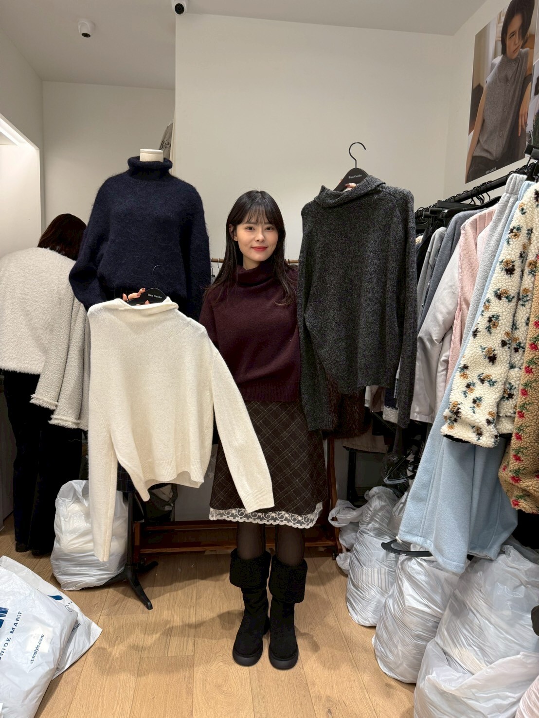 BG5322 堆堆領長袖毛衣