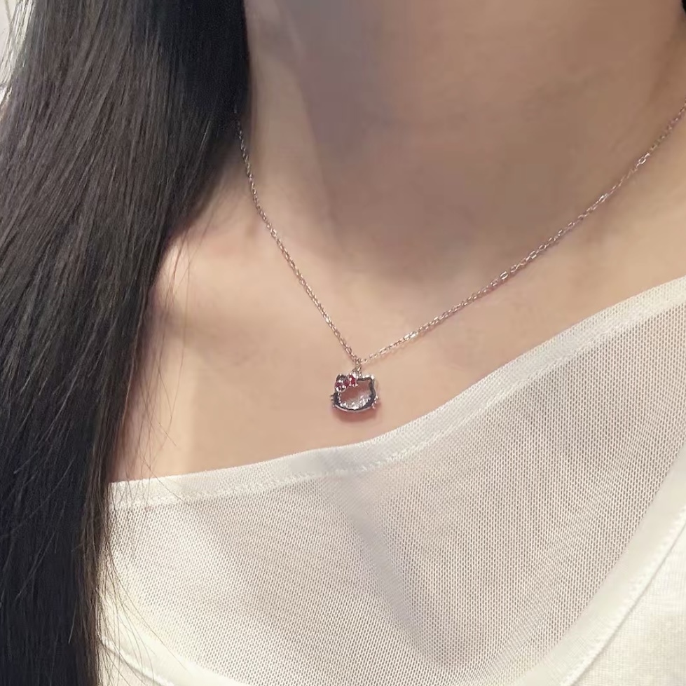 SANRIO 三麗鷗 KITTY 搖搖樂項鍊 精緻項鍊 送禮 禮盒 凱蒂貓造型