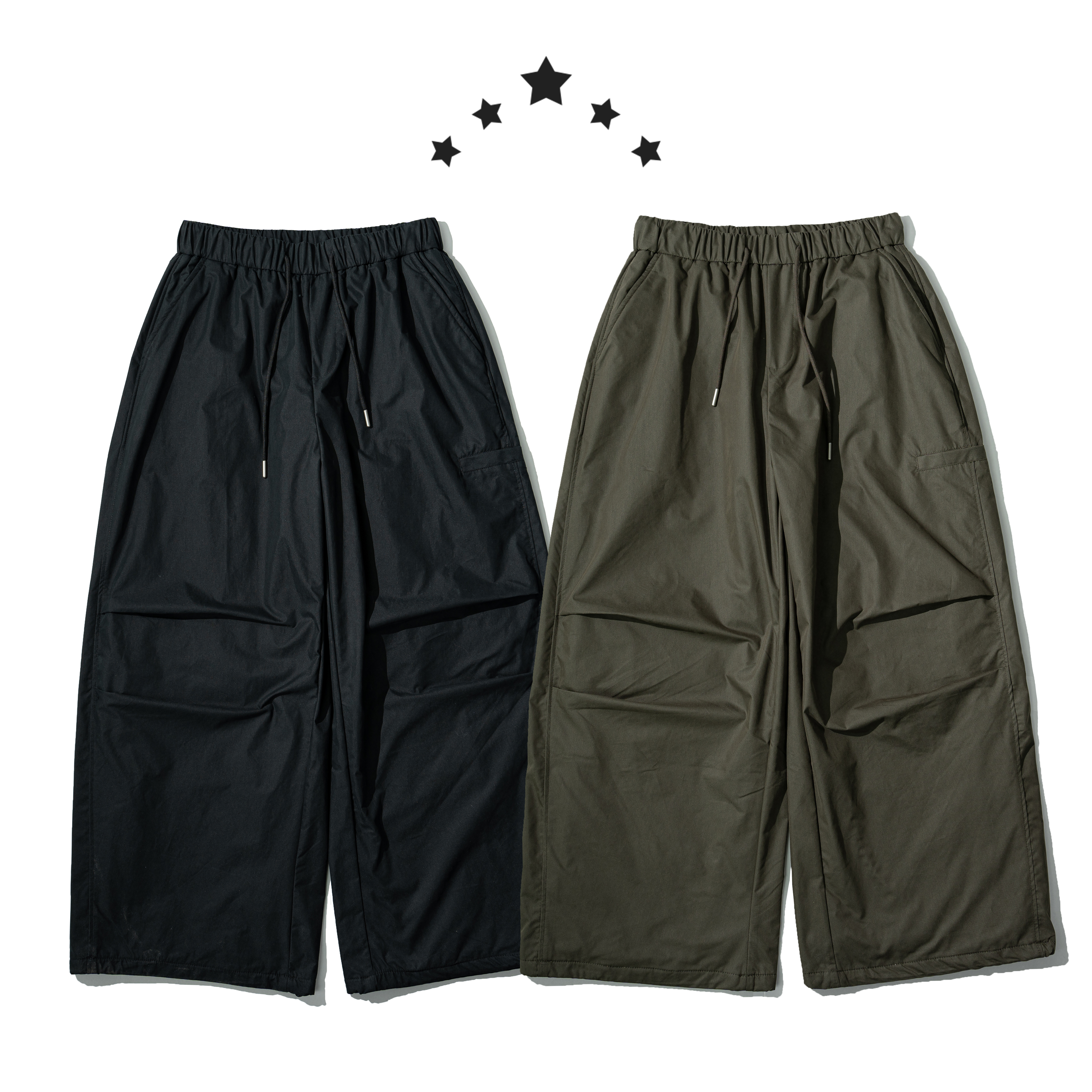 Nylon Warm Parachute Pants 刷毛保暖 尼龍 傘兵長褲 [A131]