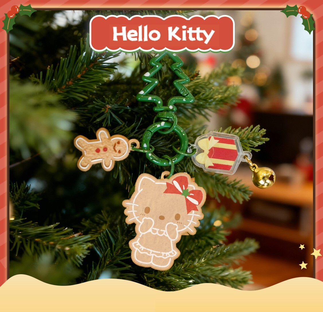Hello Kitty Sanrio | 薑餅人聖誕系列掛件鎖匙扣 | 飾物