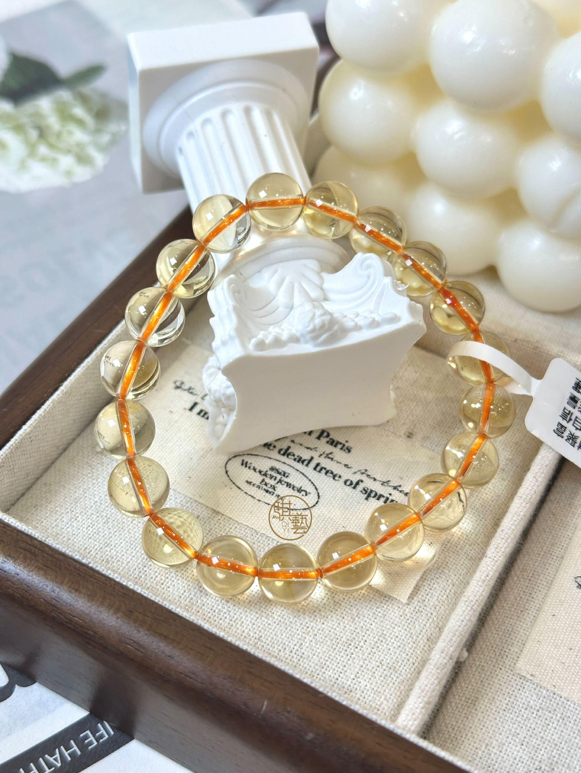 高品透體黃水晶 9–11mm｜正財招財 × 事業能量 × 自信行動力