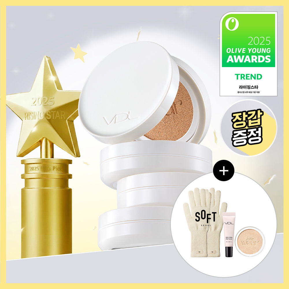 VDL Cover Stain High Cover Cushion 13g [Olive Young 2025 Awards with Refill Planning Set]