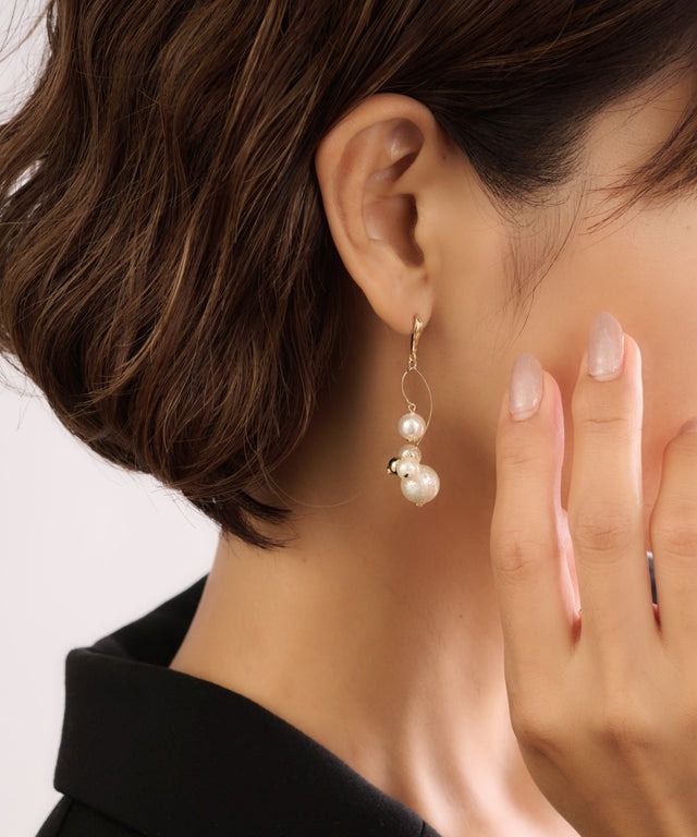 簡約仿珍珠耳環
