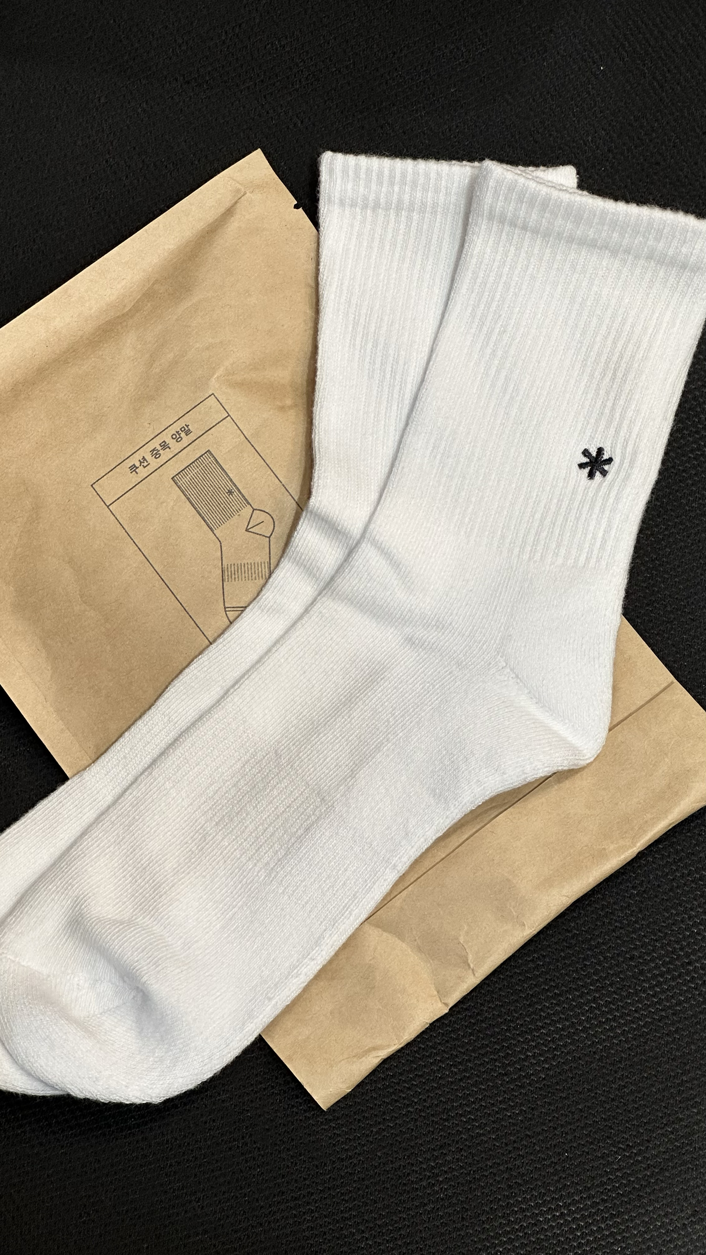 【現貨】Snow peak 小刺繡logo 厚底休閒襪 白色