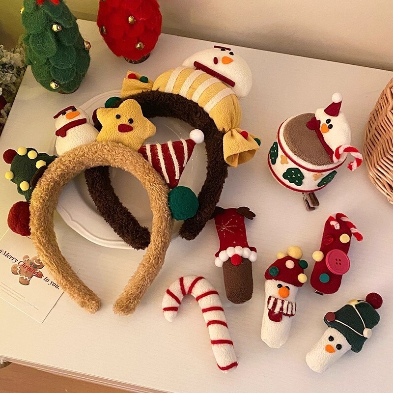 《6439》毛絨絨聖誕造型髮箍