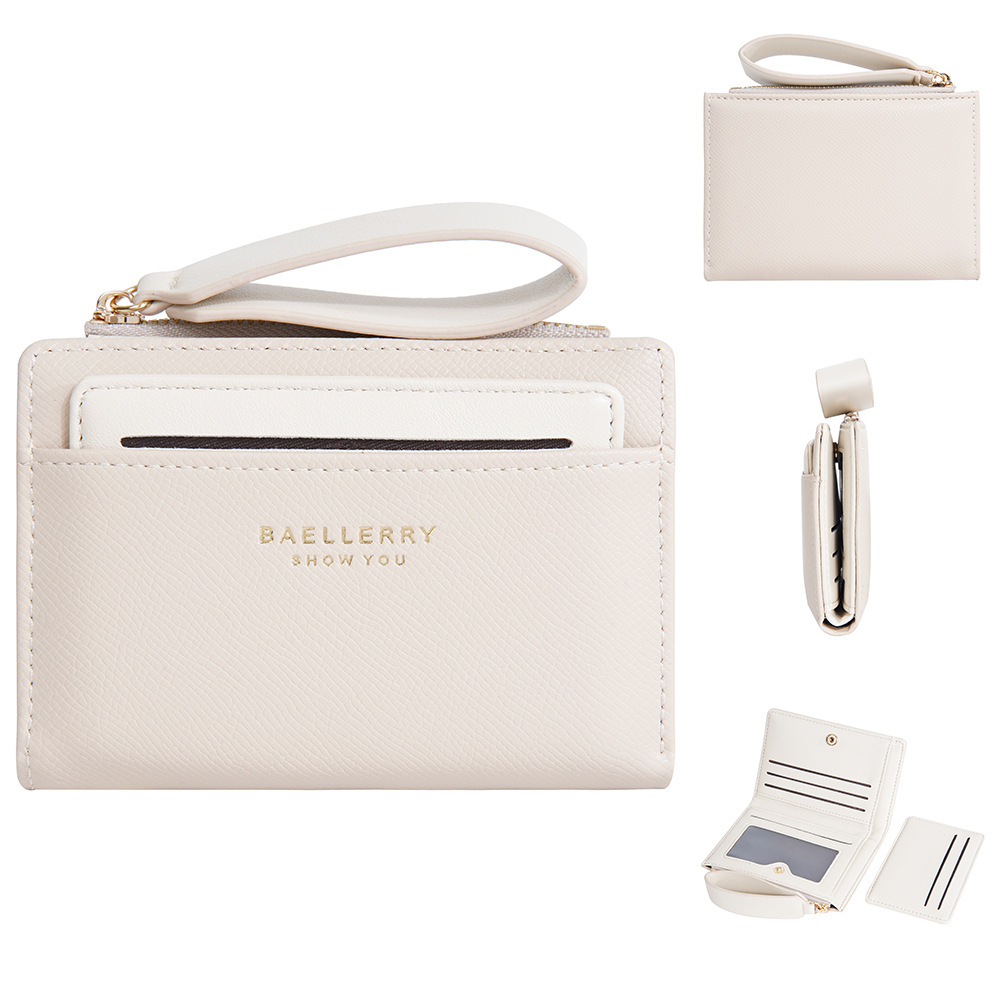 Short Zipper Card Holder with Minimalist INS Aesthetic