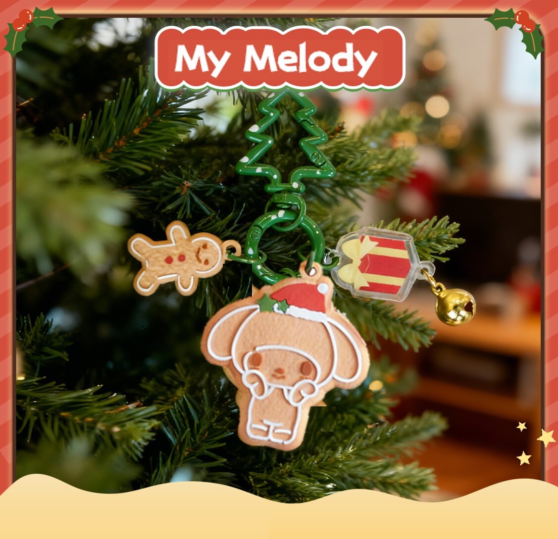 MY MELODY  Sanrio | 薑餅人聖誕系列掛件鎖匙扣 | 飾物