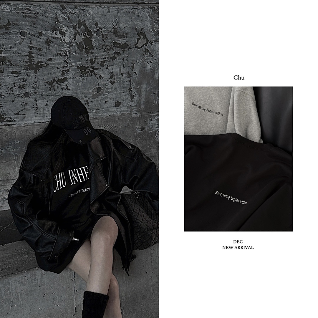 【 組合區 】博主慵懶感 兩側有口袋的男友衛衣 （無刷毛實穿版）