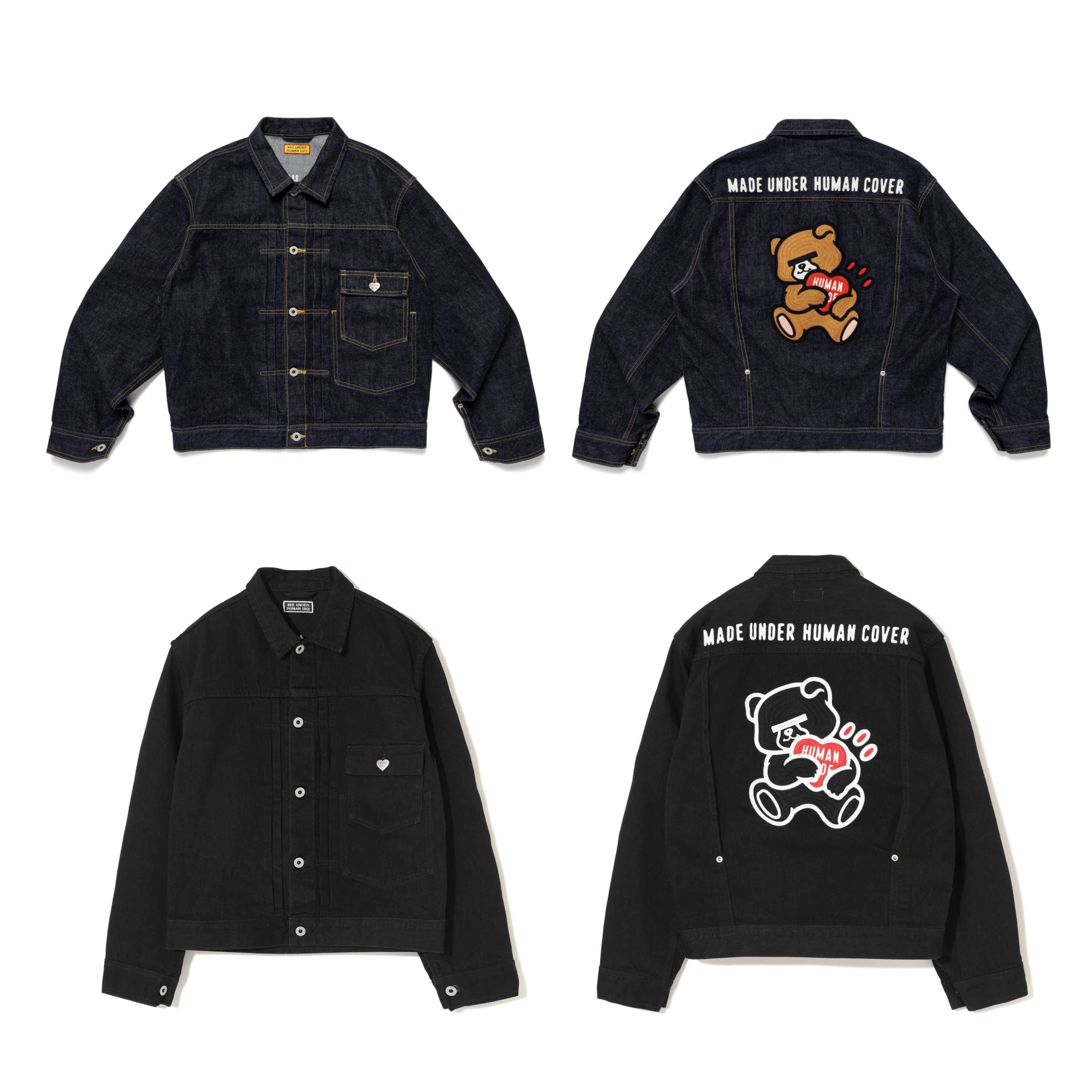 2025AW HUMAN MADE x UNDERCOVER 聯名 小熊 外套 夾克 牛仔 丹寧 外套 現貨 UC2E9208