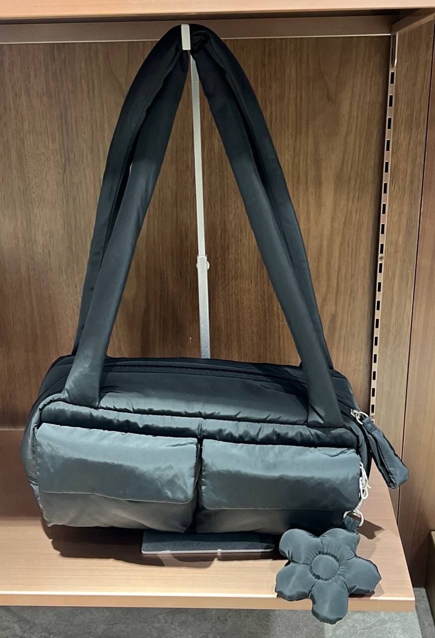 [K] FILA BLACK FS254RB01F001 WOMEN'S PUFFER SHOULDER BAG, 8800286849063 (KFL18)