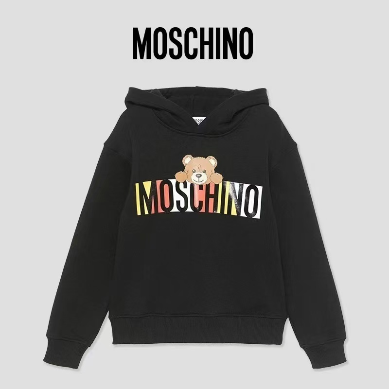 MOSCHINO KIDS 熊仔彩字母印花 有帽衛衣