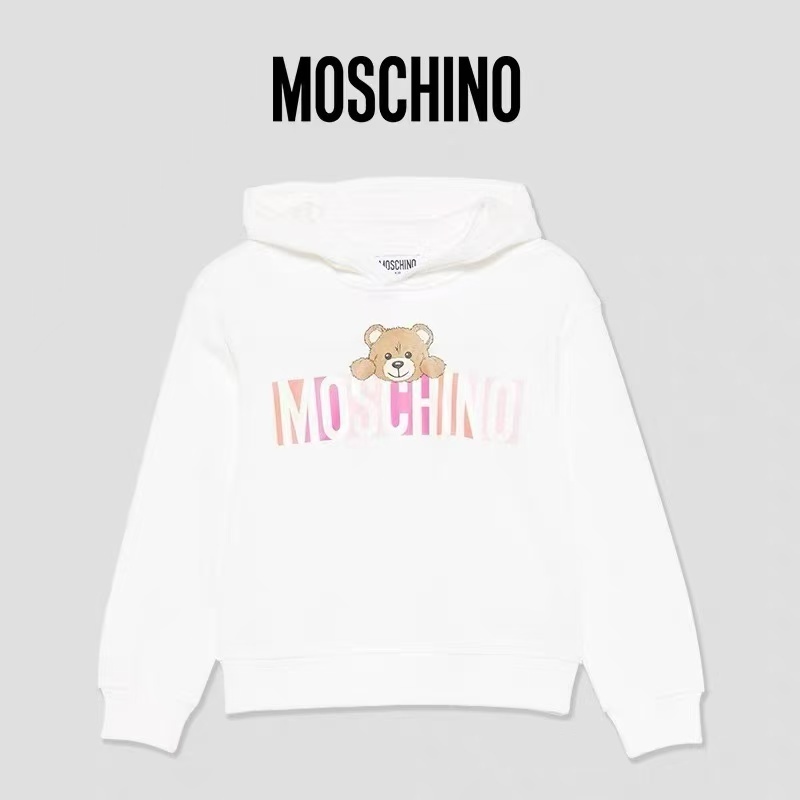 MOSCHINO KIDS 熊仔彩字母印花 有帽衛衣