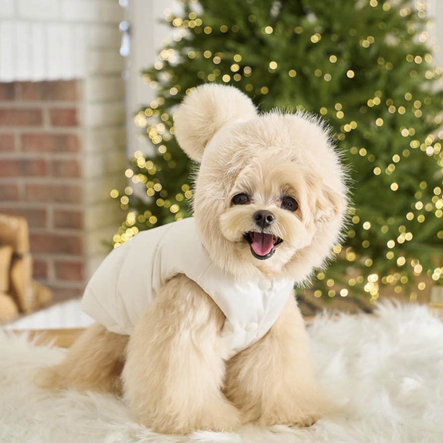 Snow Bell 雪鈴羽絨外套-奶油白Cream-It’s sunny outside