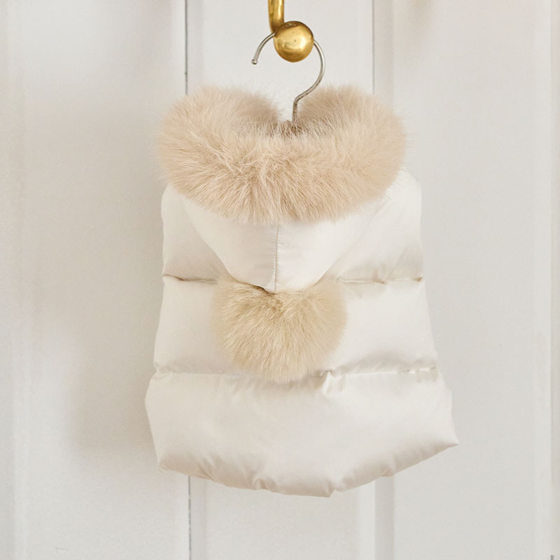 Snow Bell 雪鈴羽絨外套-奶油白Cream-It’s sunny outside