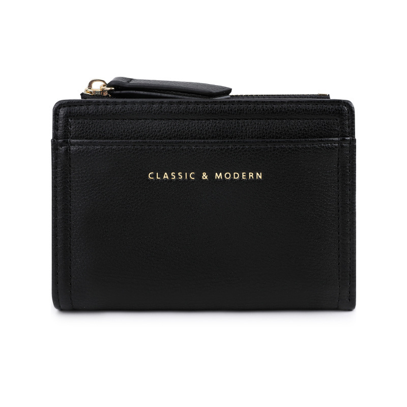 Classic Black Short Multi-Slot Wallet