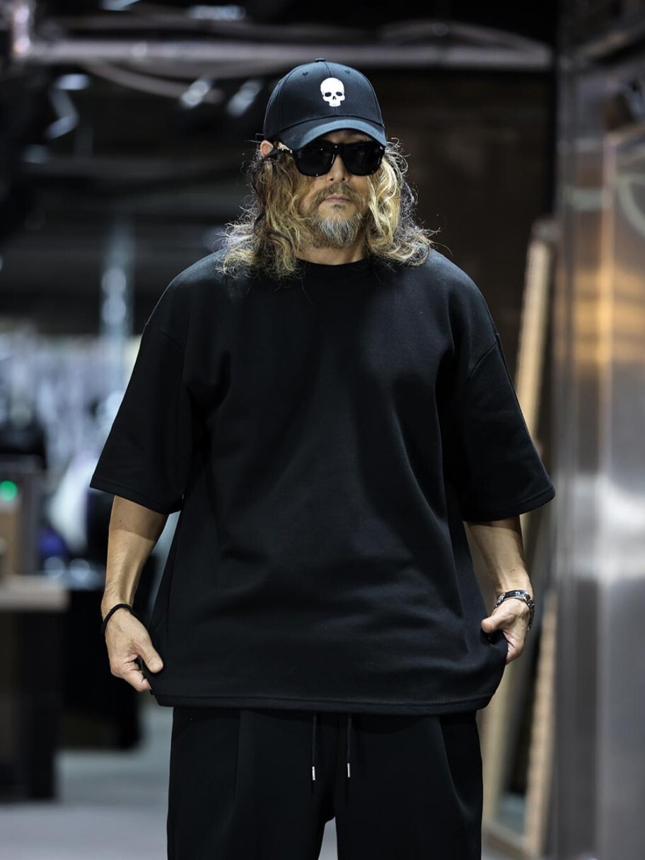 多層抓絨短袖T卹