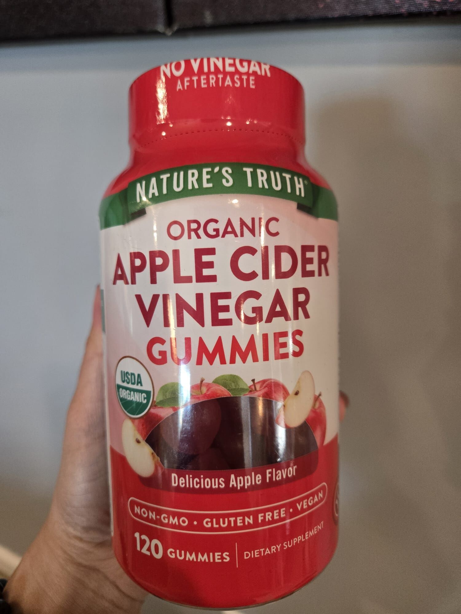 [U] CW NATURE'S TRUTH ORGANIC APPLE CIDER VINEGAR GUMMIES, 120 GUMMIES, 840093114822 (UCW96)