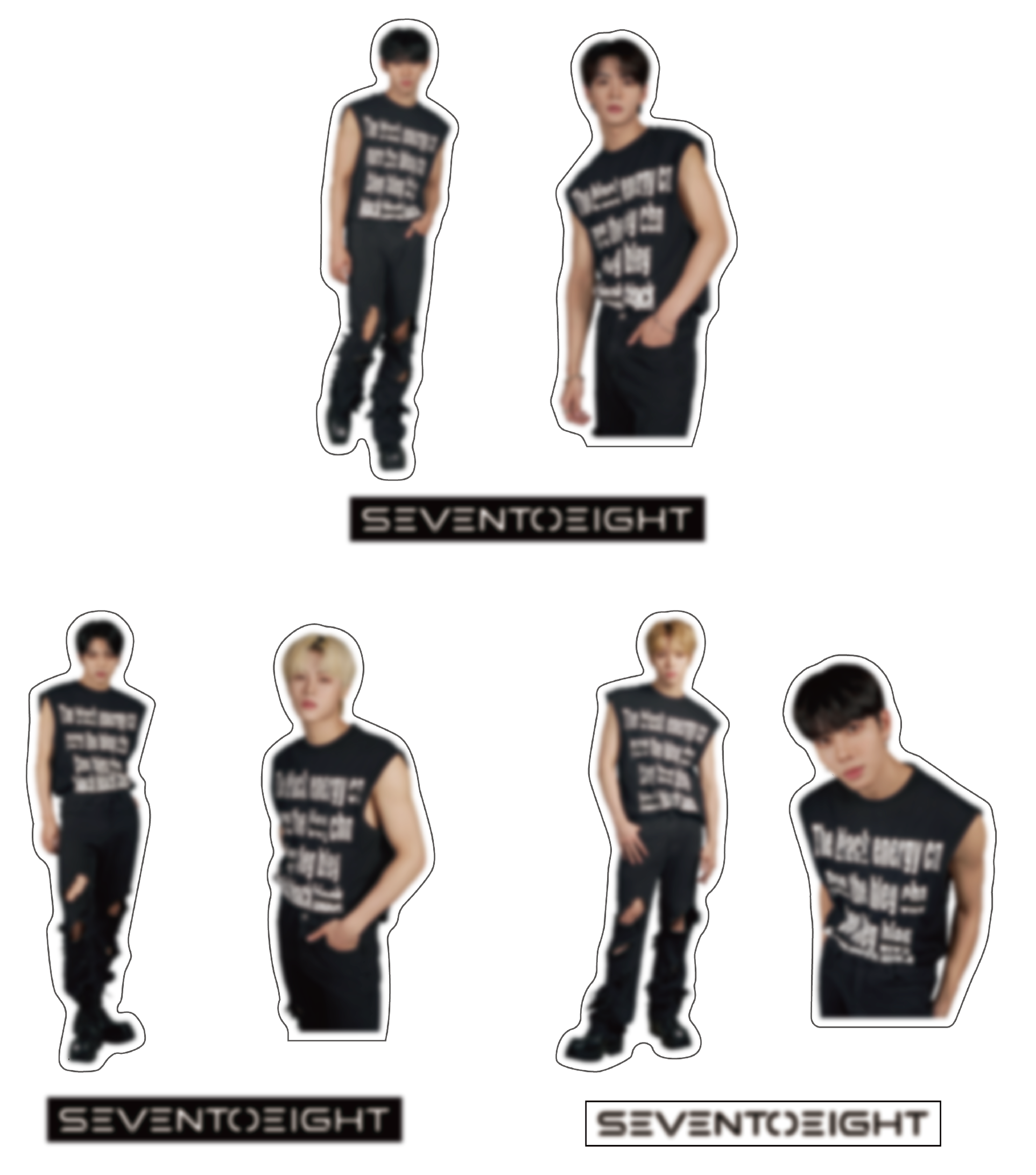 SEVENTOEIGHT貼紙包（隨機）