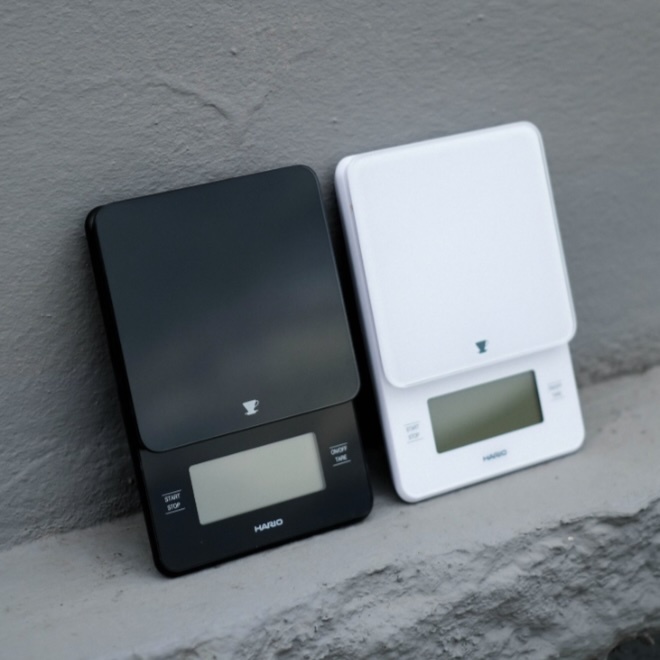 HARIO 咖啡師玻璃電子秤 電子秤 咖啡專用秤  VSTGB-2000W/B