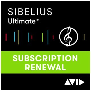 Avid Sibelius Ultimate 續約一年訂閱｜記譜軟體 (含1年升級與支援)