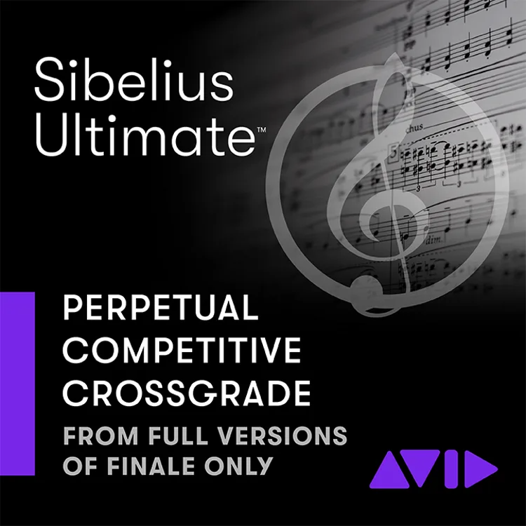 Avid Sibelius Ultimate 永久授權 - Finale 用戶專屬轉換方案｜記譜軟體 (含1年升級與支援)