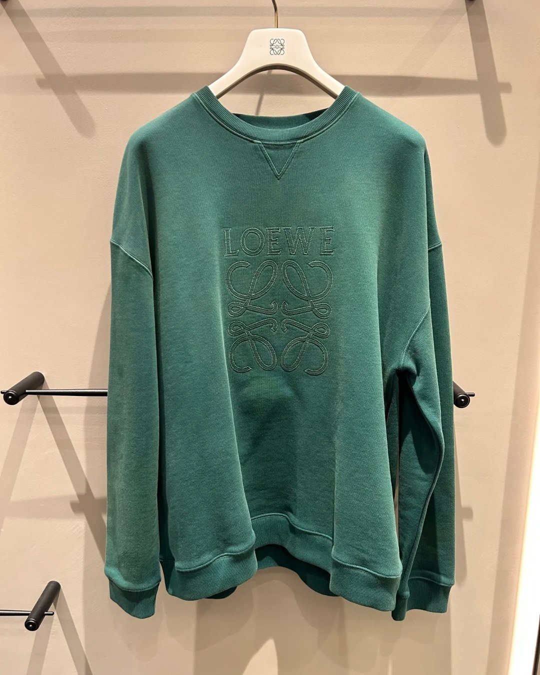 LOEWE 綠色 LOGO 衞衣