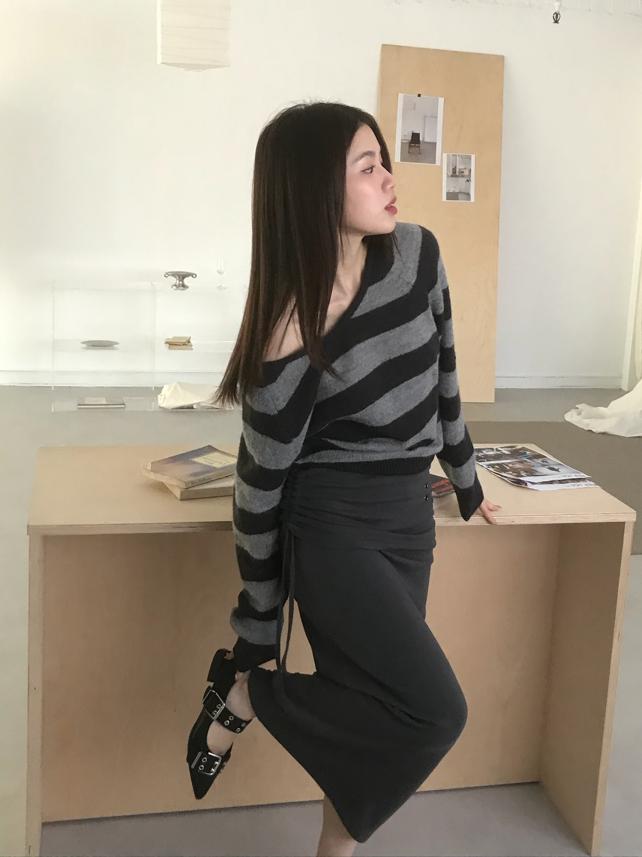 Stripe V Knit #毛衣