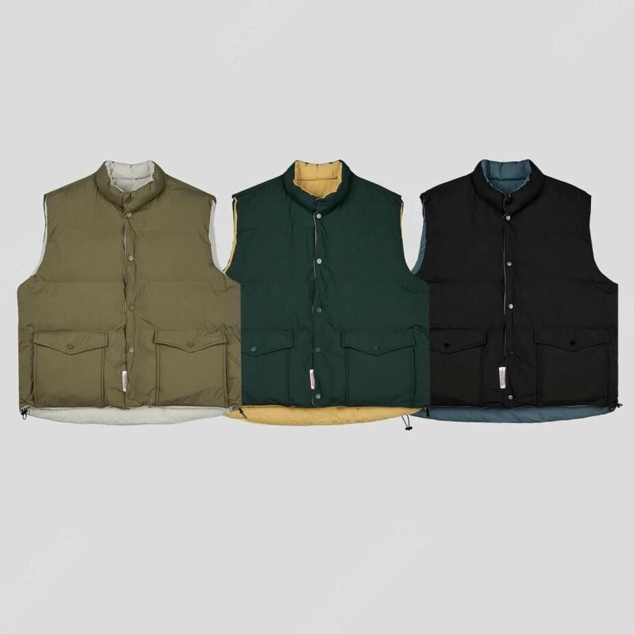 淨色開胸背心褸(薄夾棉/雙面) Tac-0317V